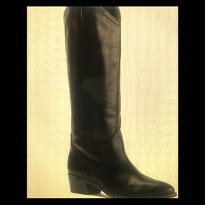 Frye leather pull on boot